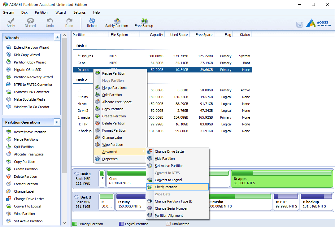 How To Check Error And Bad Sector With Partition Assistant 
